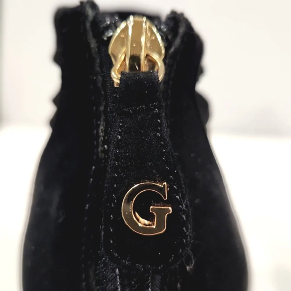 Guess Black Suede Ankle Booties